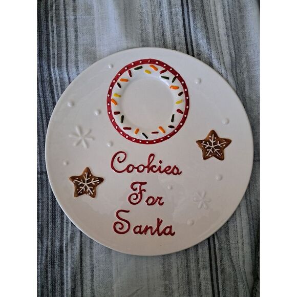 Other - Cookies for‎ Santa Plate , North Pole Trading Co. Christmas